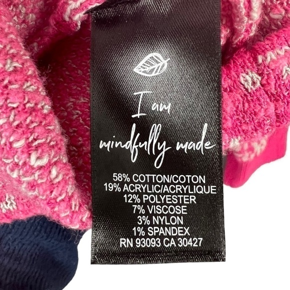 Nic + Zoe Pink Confetti Cardigan Sweater Size 1X - Picture 5 of 7